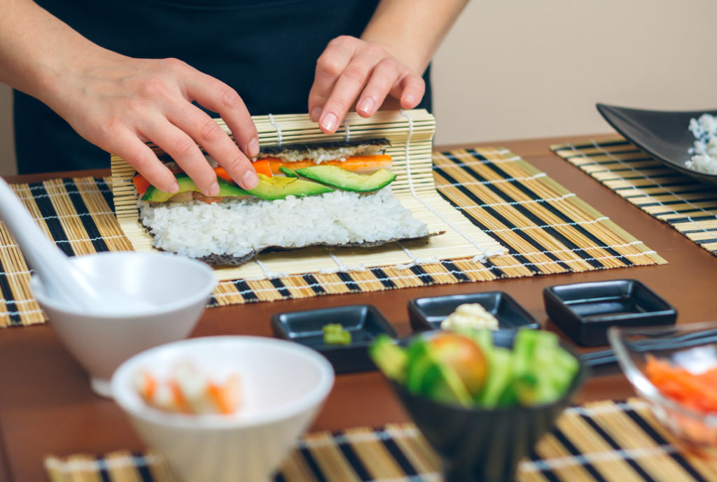 Rules for preparing sushi