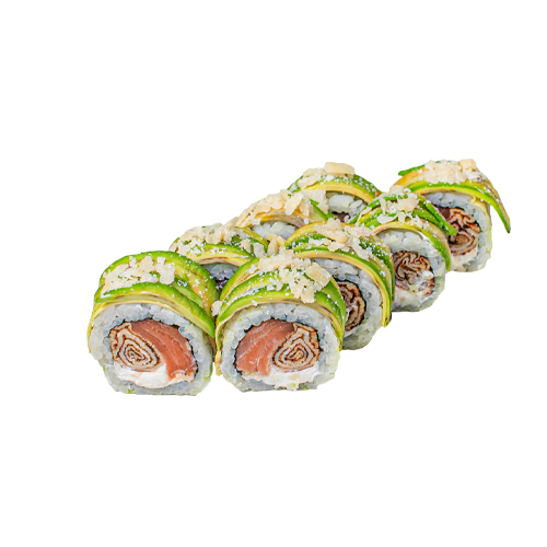 Honshu sushi roll - one of the most delicious sushi rolls. Delicious sushi roll, delicious sushi in Baku, sushi rolls in Baku.